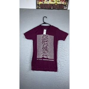 Joy Division Shirt Mens Medium Red Pleasures Band Graphic Tee T-Shirt